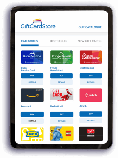 Fringe Benefit Card - acquisto su GiftCardStore (Amilon - Gruppo Zucchetti).